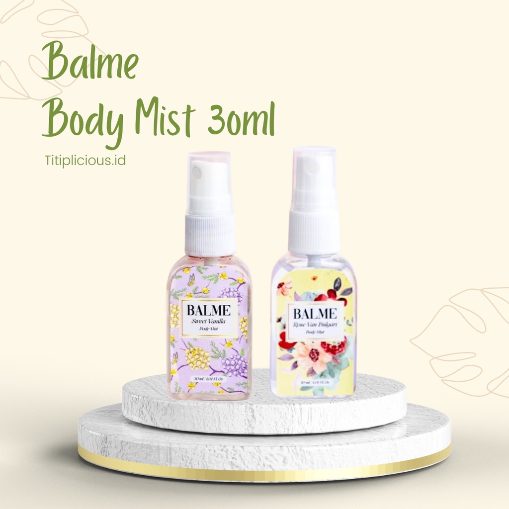 Balme Parfum Wanita Pria Tahan Lama Parfume Farfum Wanita Tahan Lama Dan Wangi 24 Jam Perempuan Non Alkohol Soft Body Mist Spray 30ml