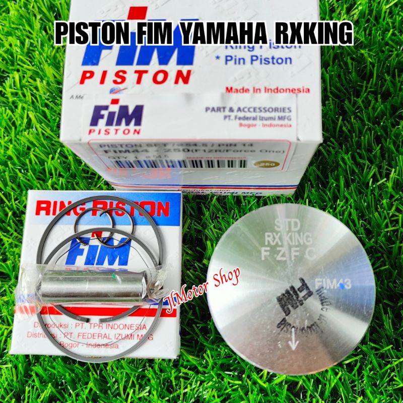 SEHER PISTON FIM IZUMI YAMAHA RXKING RXK RX KING VESPA 2 TAK SET PISTON SET PIN DAN RING UKURAN STANDAR - 400