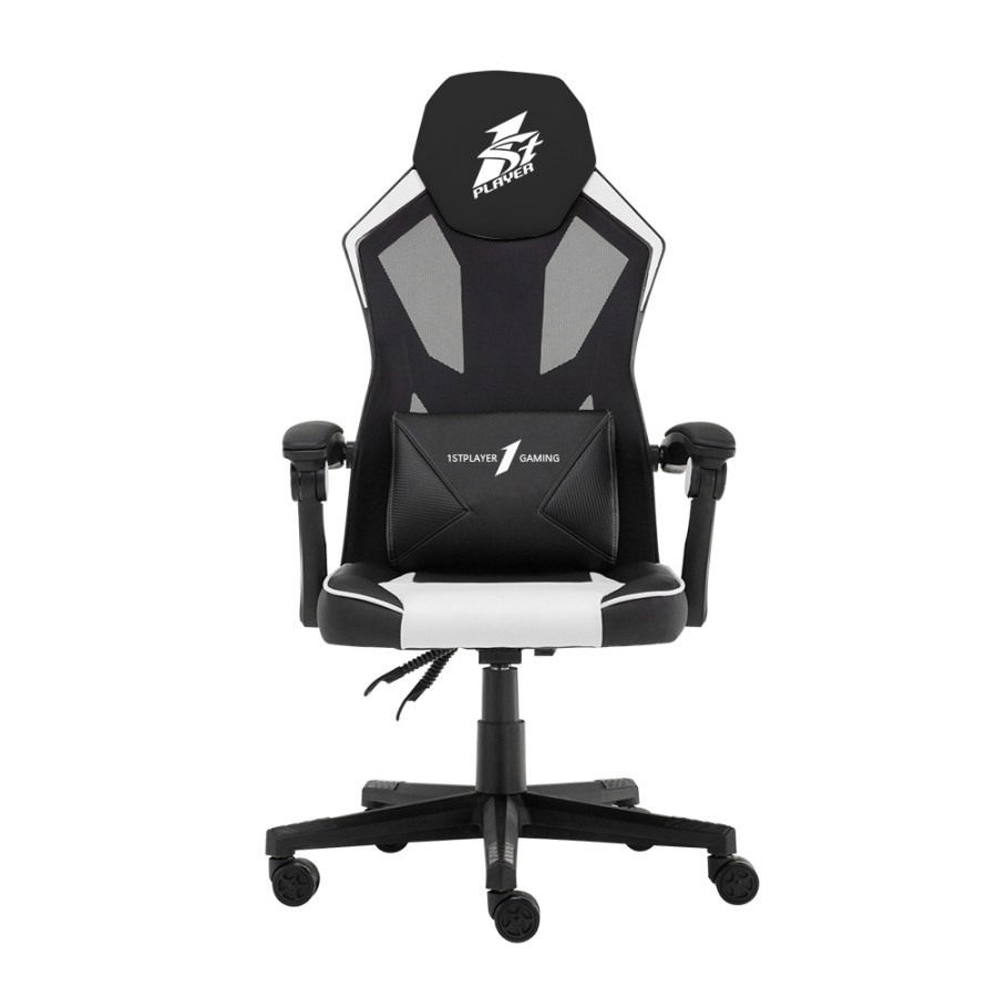 1STPLAYER GAMING CHAIR P01 - BLACK WHITE