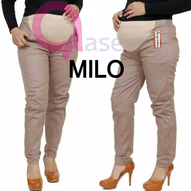 ASEA Celana Kerja Ibu Hamil JUMBO / Maternity Pants Big Size - Celana Hamil Jumbo KH-02