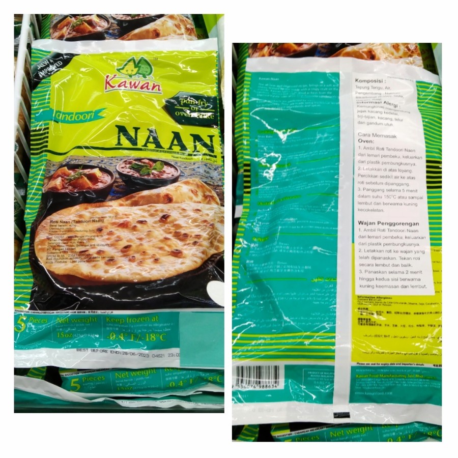 

HS Kawan Tandoori NAAN 425gr isi 5buah