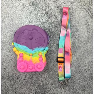 Tas Pop It Tali Selempang  anak karakter karakter Lucu Murah Silicone tas hp Cewek