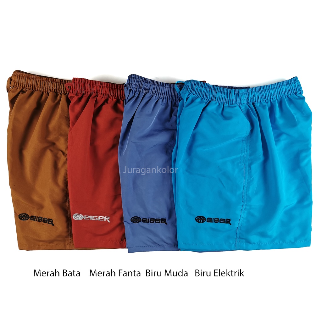 Celana Pendek Pria Kolor Polos Dewasa Santai Dalaman Boxer 52 -BR.52