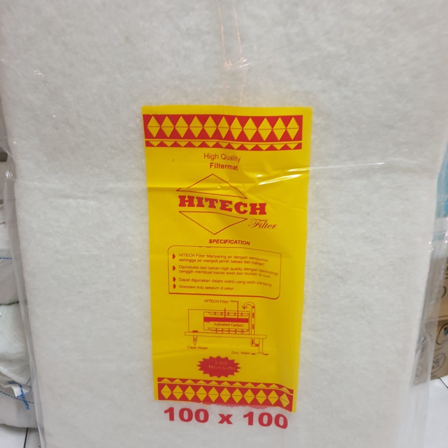 Kapas Busa Filter Aquarium Hitech 100 x 100 cm