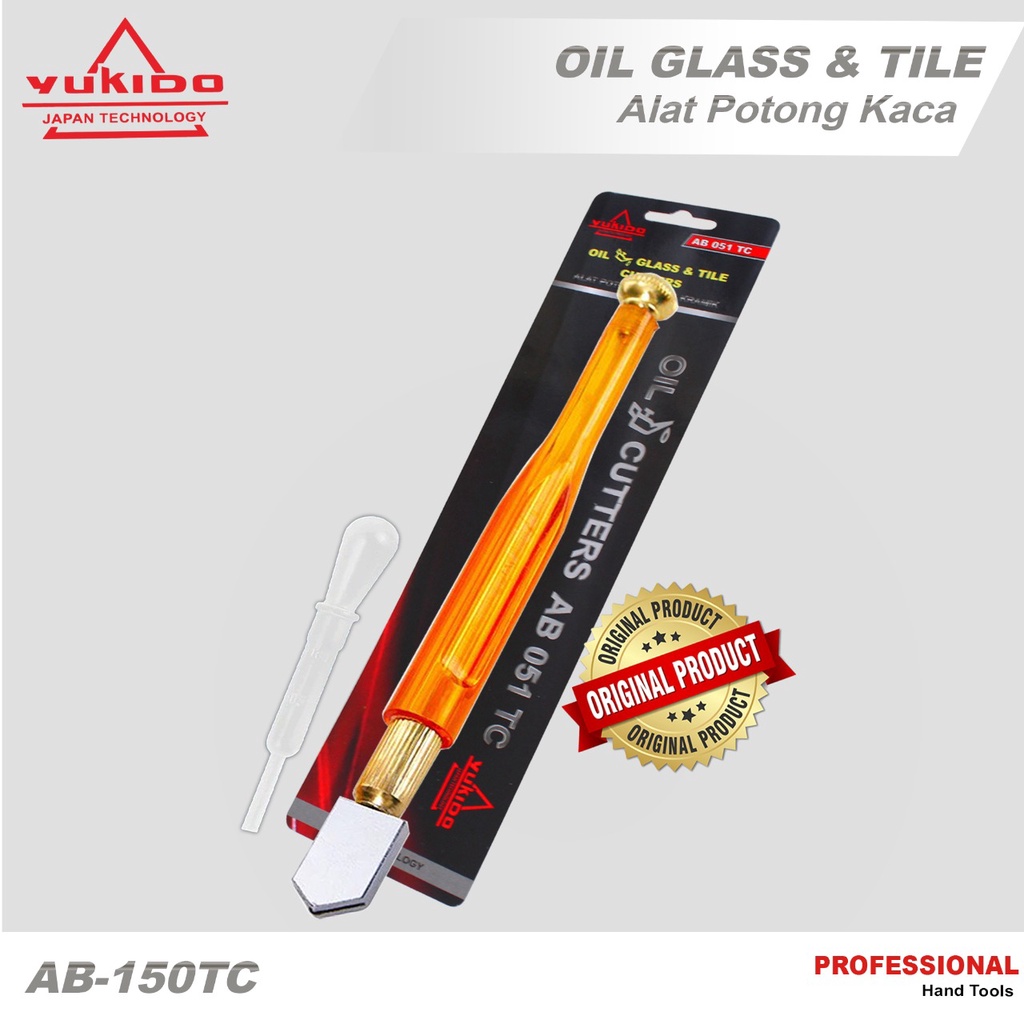 Alat Pemotong Kaca Mata Intan / Pisau Potong Kaca Keramik Terbaru / Alat Potong Kaca Minyak Premium Alat Potong Pisau Kaca Minyak YUKIDO  Oil Glass Cutter