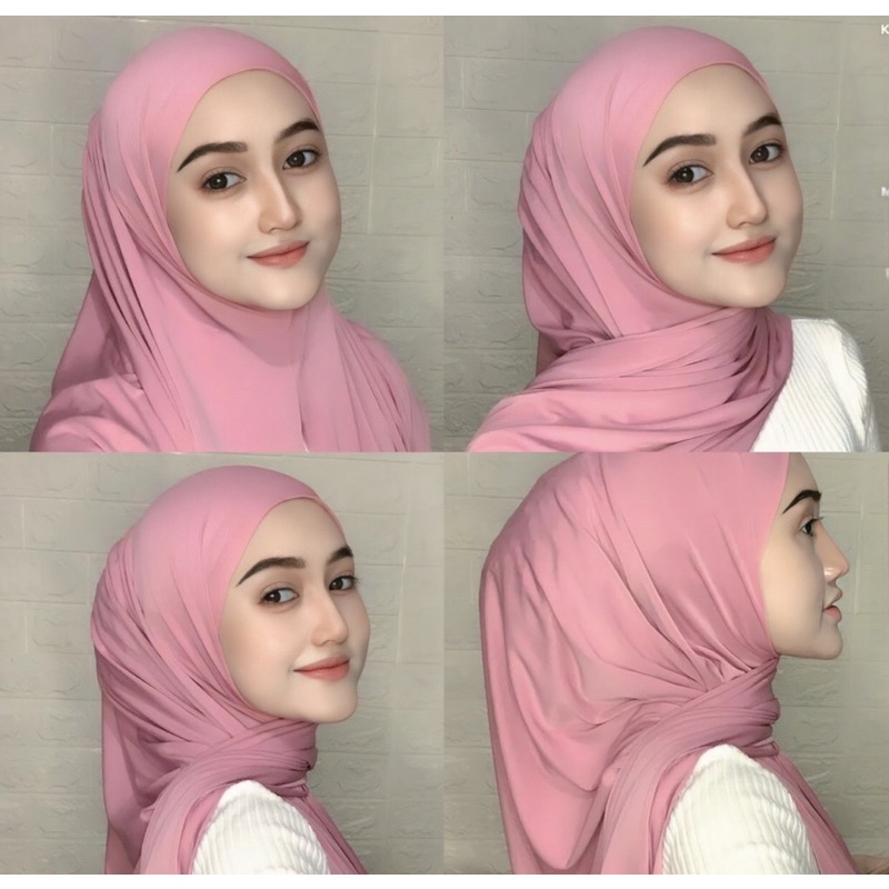 HIJAB PASHMINA INSTAN OVAL JERSEY / HIJAB INSTAN JERSEY PREMIUM / PASHMINA OVAL JERSEY