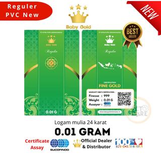 BABY GOLD PVC 0.01 GRAM EMAS MINI LOGAM MULIA