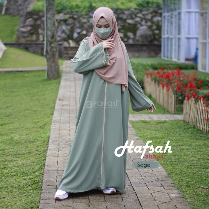 Abaya Abaya Turkey / Abaya Basic / Abaya Farrasi - Sage, S(D4C4) Abaya cringcle airflow Abaya basic 