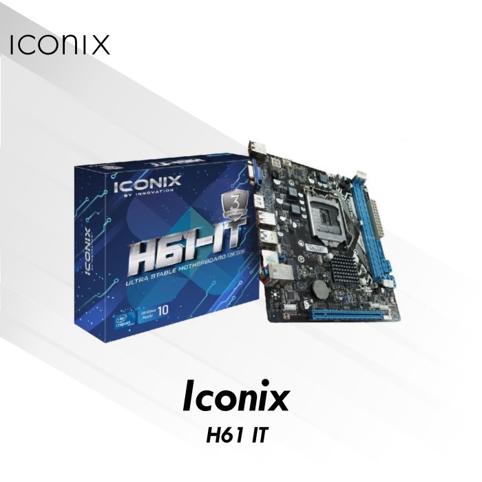 Motherboard Iconix H61 IT [Socket LGA 1155,intel H61, DDR3, HDMI, Nvme]