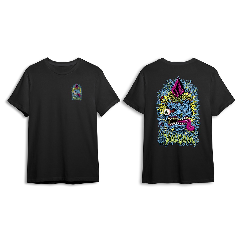 KAOS DISTRO VOLCOM ZOMBIE BAJU VOLCOM PRIA WANITA