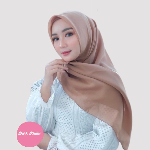 [ COD ] New 60+ Warna Daily Hijab Bella Square | Hijab Segi Empat Double Hycount | Hijab Segi Empat Bella Square-DARK KHAKI