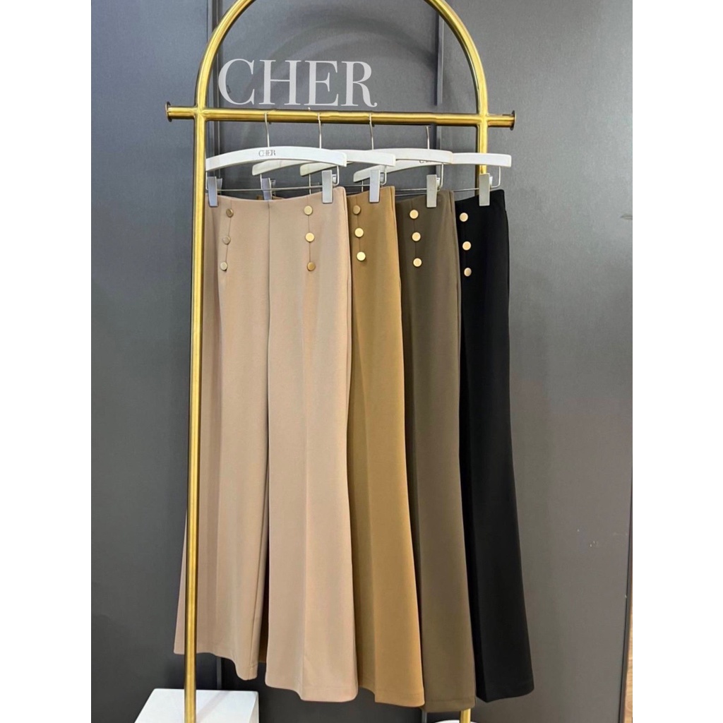 CELANA CHER KULOT BUTTON  HIGH WAIST PREMIUM IMPORT BANGKOK