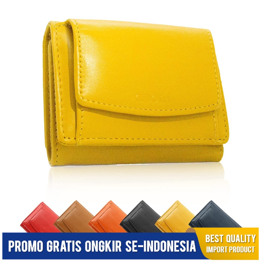 Dompet Wanita    Toko Kulit Sapi  Pendek Dompet Portable Koin Saku Kulit Asli  Tas DompetRS Import B