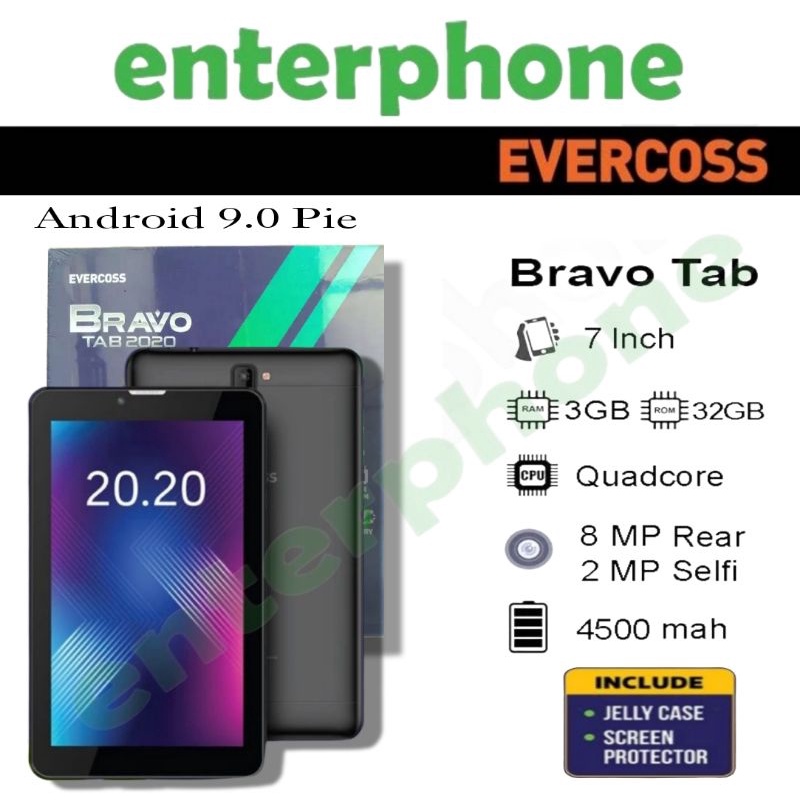 Evercoss Bravo Tab 2020 3/32Gb Garansi Resmi