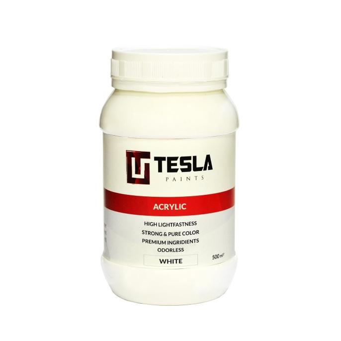 

Tesla Paints - Acrylic Paints / Cat Akrilik WHITE 500ml