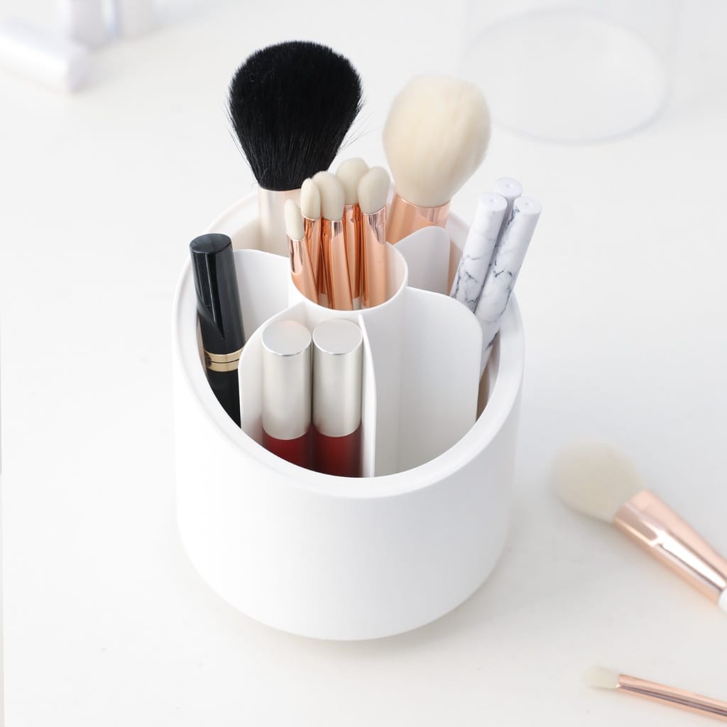 Rotating Brush Holder with Lid