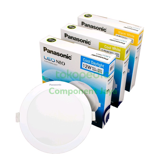 Lampu Downlight LED Panel PANASONIC Neo Slim 12W 12 Watt NNP74578031