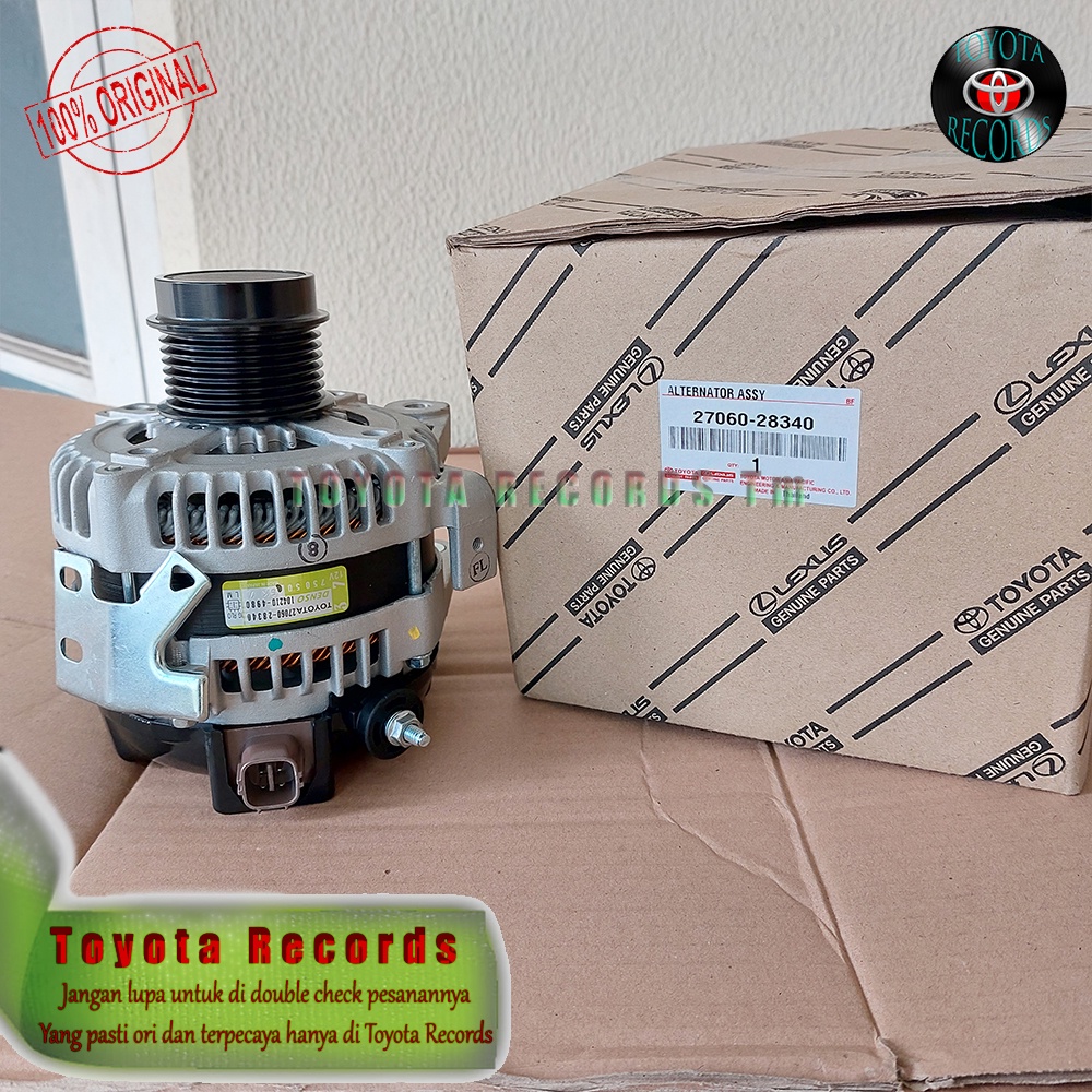Alternator Toyota Alphard Anh20 Vellfire Anh20 Original Toyota 27060-28340