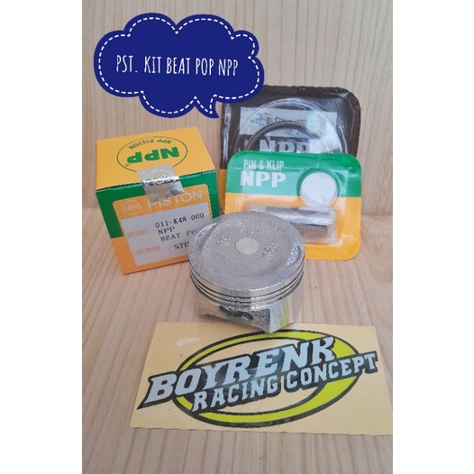 PISTON KIT BEAT POP (K44) STD - 200 NPP - BOYRENK RACING