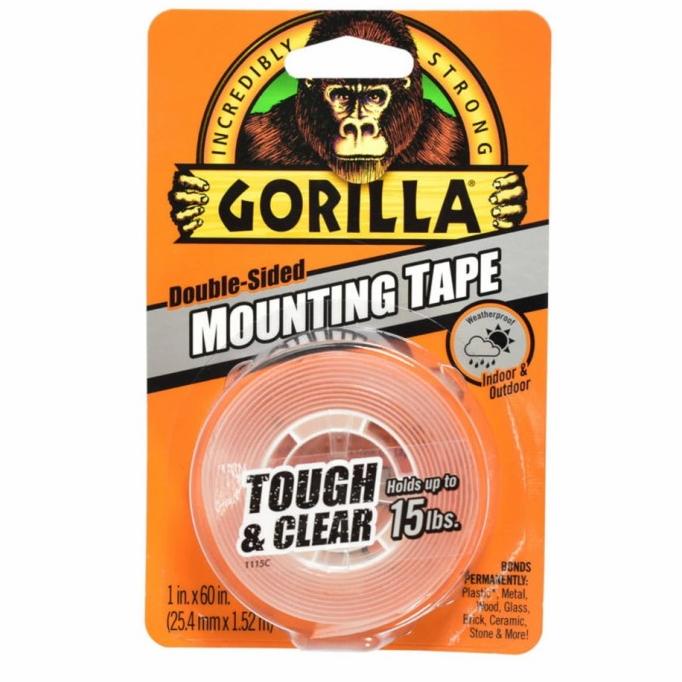 

Double tape Gorilla mounting tape tough & clear perekat 2 sisi