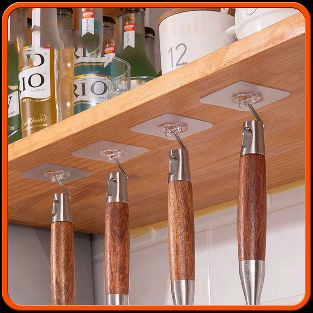 Rak Gantungan Hook Wall Hanger Organizer Adhesive 10 PCS -ST270