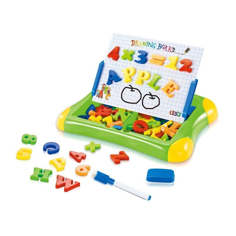 mainan edukasi magnetic learning case-panan tulis magnetic 2 in 1