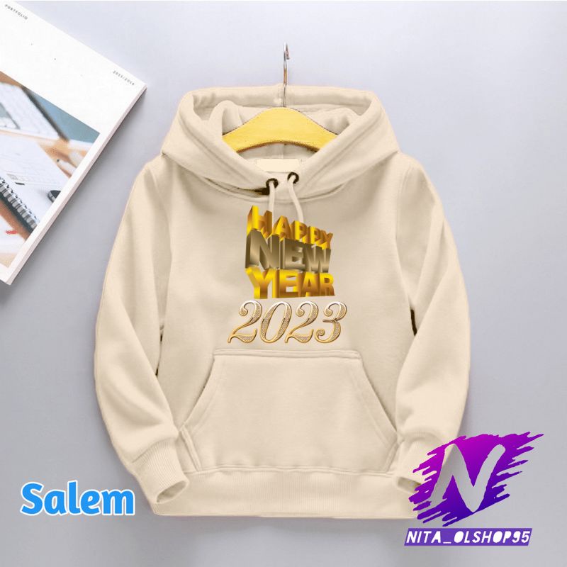 hoodie anak happy new year 2023