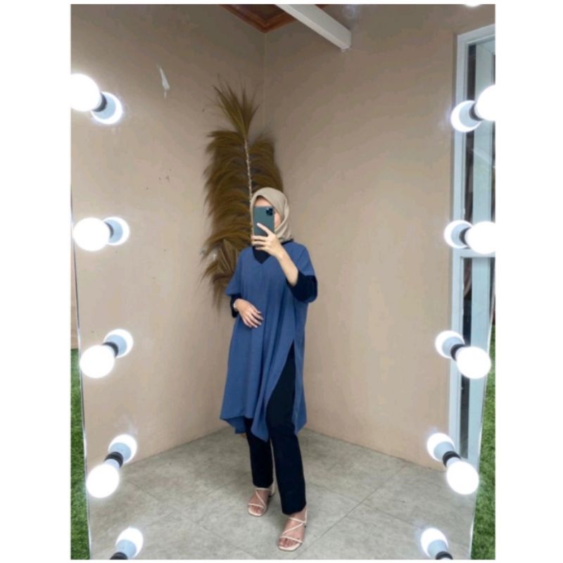 BISA COD / NAGITA LONG SQUARE / NAGITA LONG DRESS / BLOUSE CRINCLE AIRFLOW / KAFTAN / BLOUSE KAFTAN 