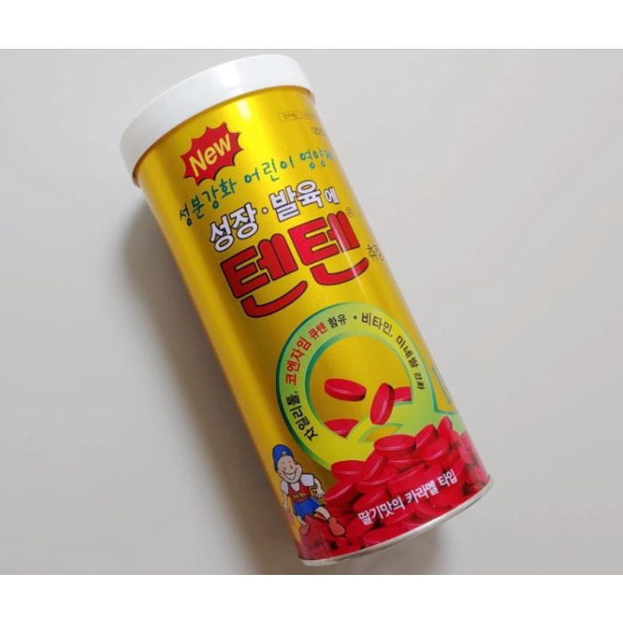 TENTEN chewable tablet vitamin Koera 1kaleng (120pcs)