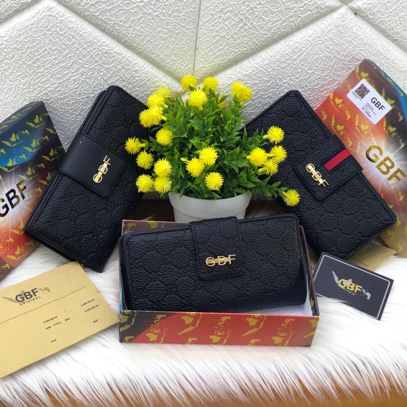 DOMPET WANITA/DOMPET EMBOSED CETEK ZIPER GBF FREE BOX+BILL UK 20x10 KODE 21-12