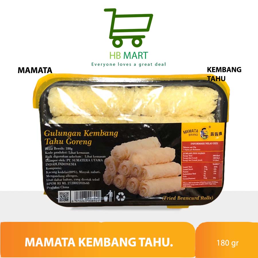 

MAMATA RING ROLL 180G/KULIT KEMBANG TAHU GULUNG GORENG/LING LING JUAN