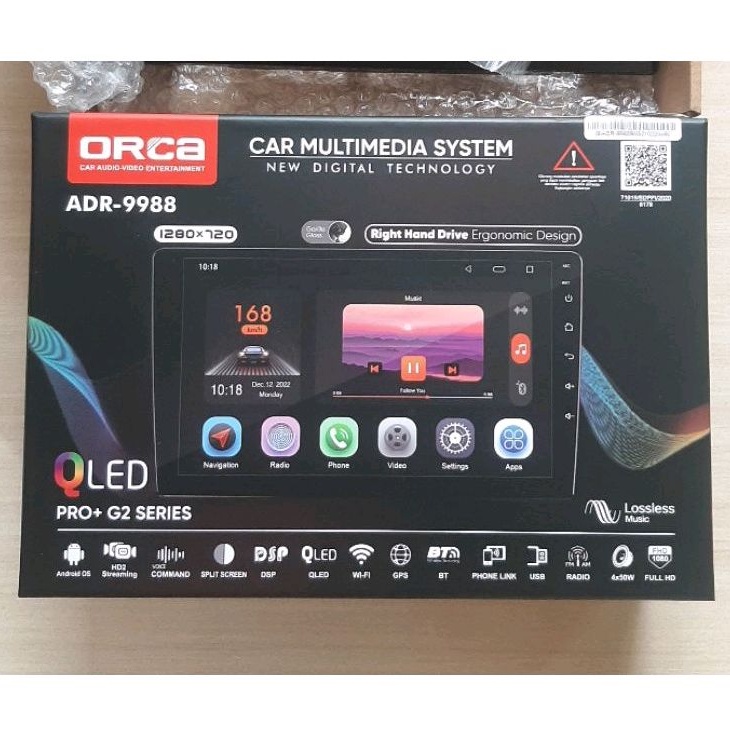 Head Unit ORCA 10 inch ANDROID CRV 2012 CRV 2013 CRV 2014 CRV 2015 ANDROID ORCA PRO PLUS CARPLAY 6 GB / 128 GB