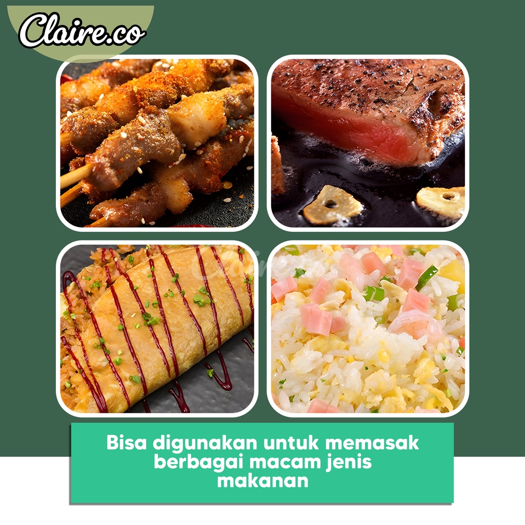 WAJAN DATAR / KUALI WAJAN KONDUKSI /  GRILL PAN / LOYANG DATAR UNTUK MASAK MARTABAK TELOR