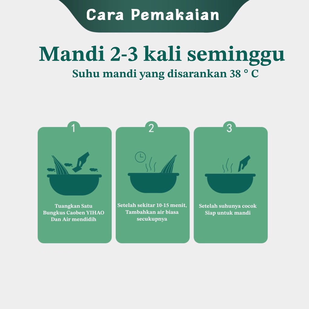 ECER PER 1 SACHET / CAOBEN HERBAL BATH (TEH MANDI UNTUK FLU,BATUK,ALERGI,PANAS DALAM) / FUYAYA HERBAL BATH / MANDI TEH / RENDAM TEH / PILEK FLU BATUK DEMAM DAYA TAHAN TUBUH SAKIT ANAK BAYI