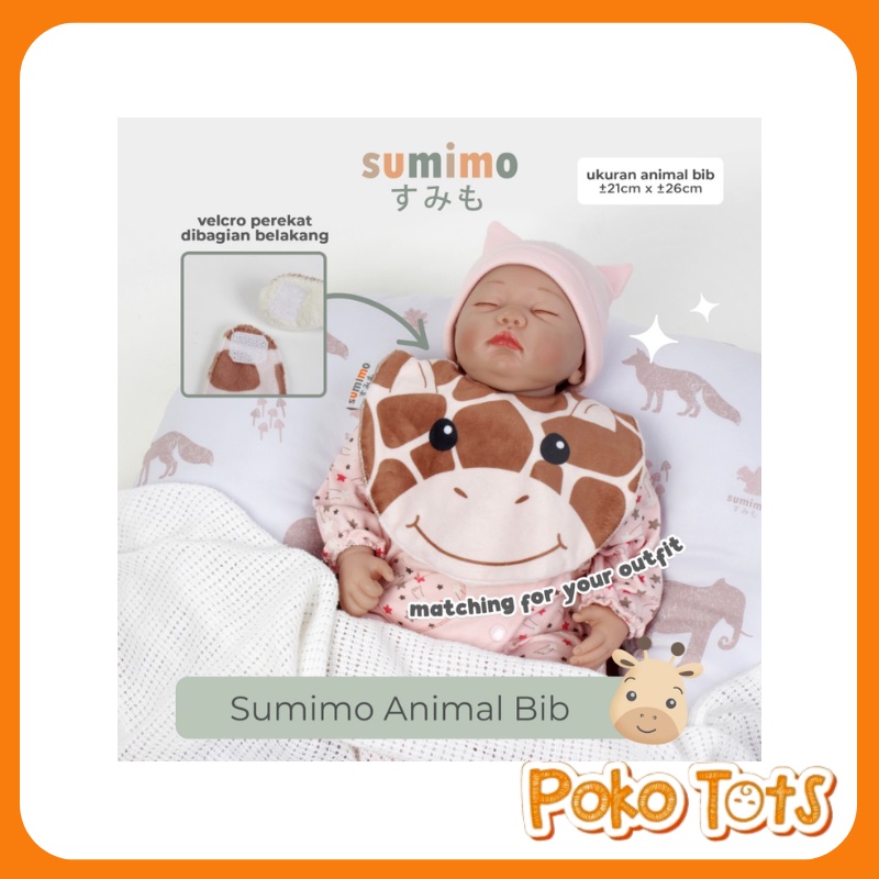 Sumimo Animal Bib Celemek Makan Bayi WHS