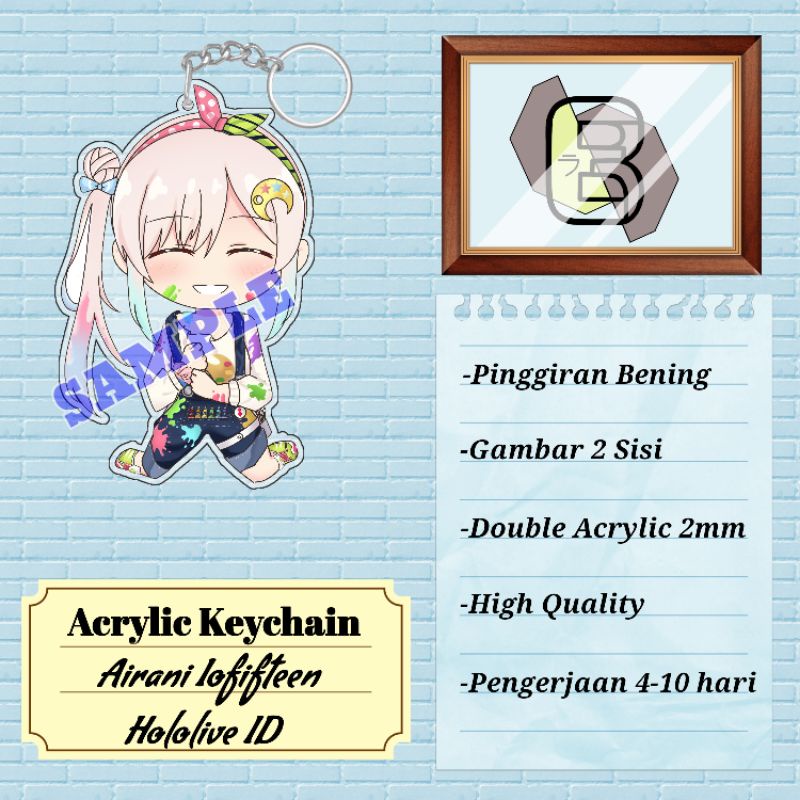 Acrylic Keychain Airani Iofifteen -Hololive ID-
