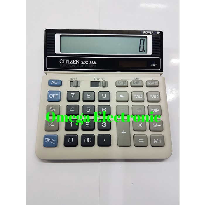 

GRATIS ONGKIR ORIGINAL Citizen Calculator SDC-868L - Kalkulator Desktop Meja Kantor