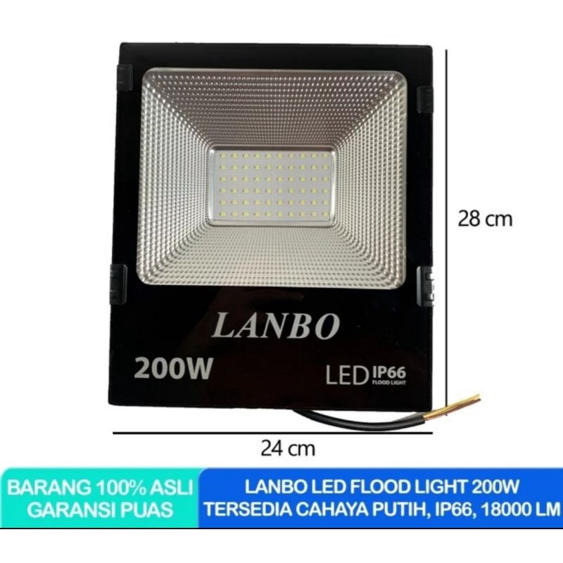 Floodlight 200w. Lampu sorot LED 200 watt 220v. Lampu tembak outdoor IP66