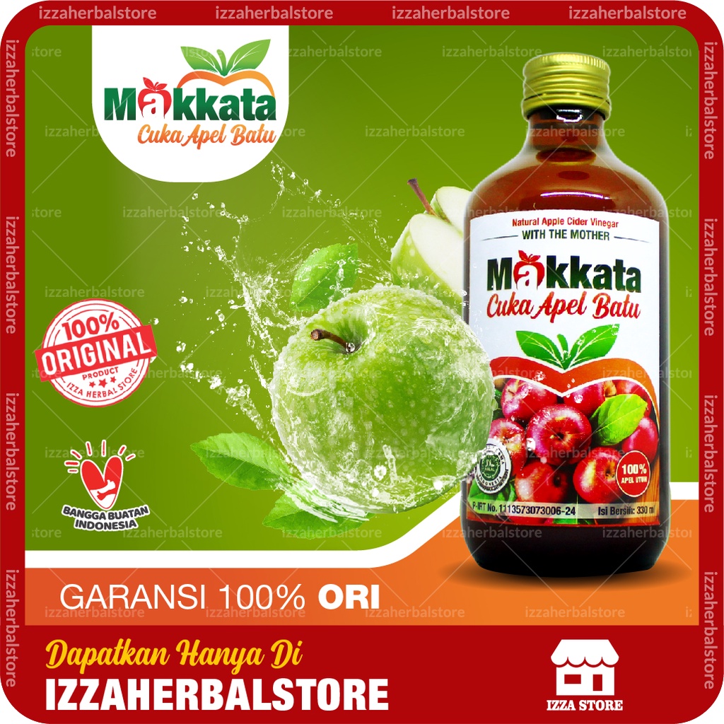 Apple Cider Vinegar With Mother Minuman Diet Cuka Apel Makkata Organik Original dan Halal