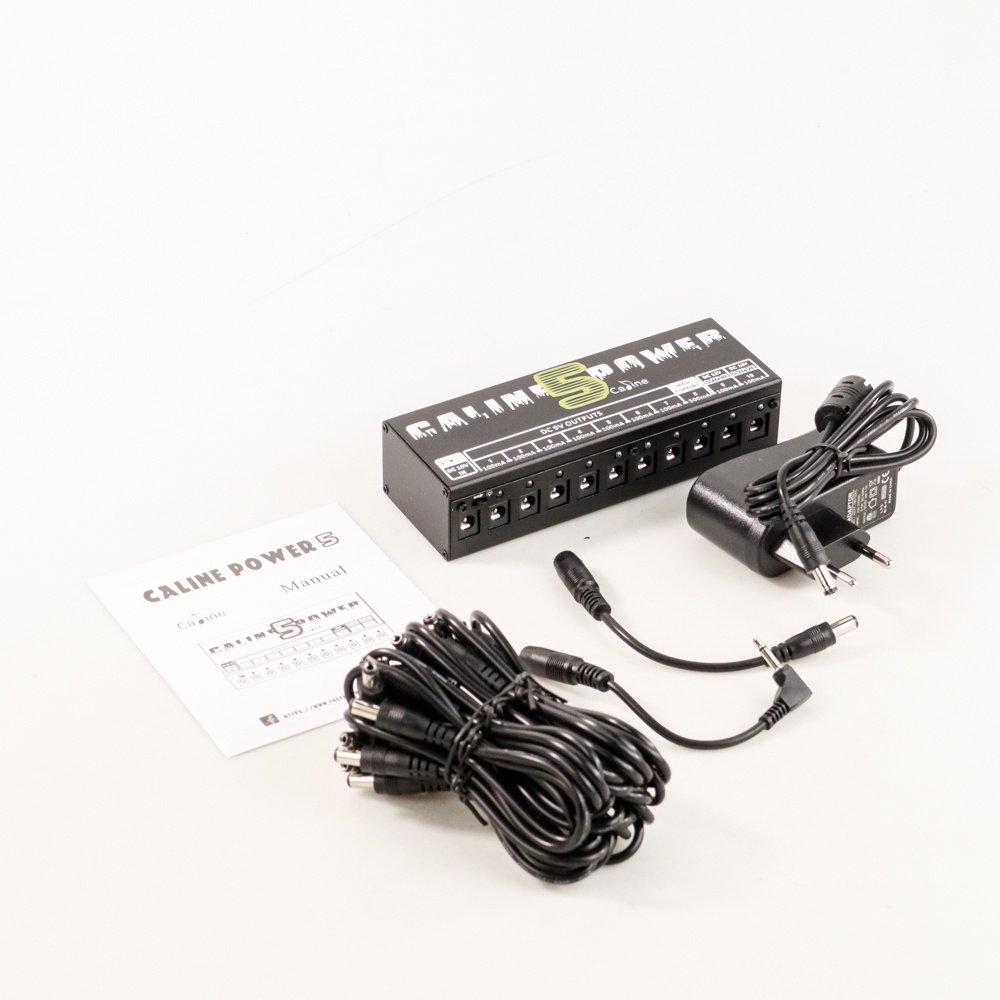 Caline Power Supply 10 Isolated Output EU Plug for Pedal Effect Gitar - CP-05 - Black - 7RSK3YBK