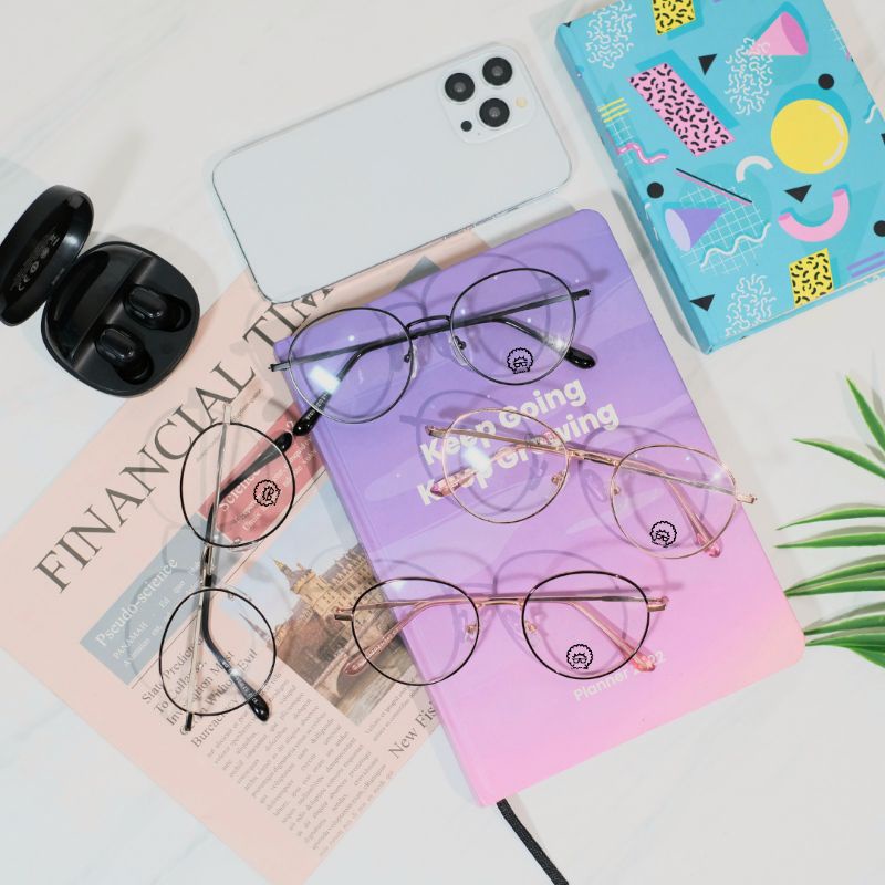 Frame Kacamata Korea Photocromic Anti Radiasi Pria Wanita Minus | Kecamata Potocromic Fotocromic Min