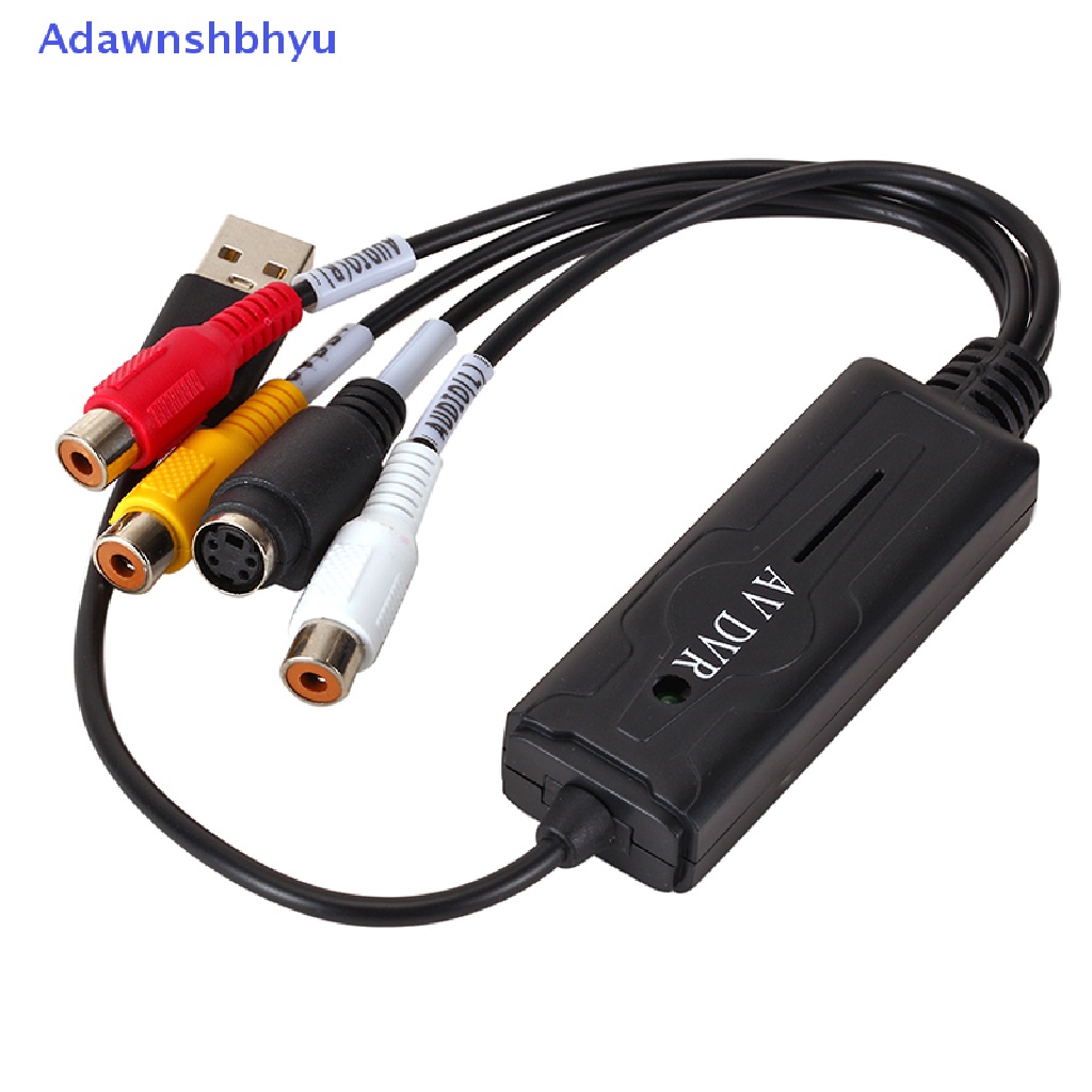 Adhyu USB 2.0 Video Audio Capture RCA Adapter VHS Ke DVD HDD TV Converter Kartu Win10 ID