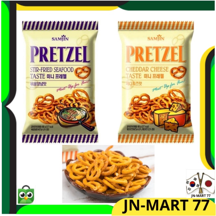 Widyatmogrosir - Makanan Korea/Korean Food/Snack Korea Halal Samjin Pretzel 85 G Import