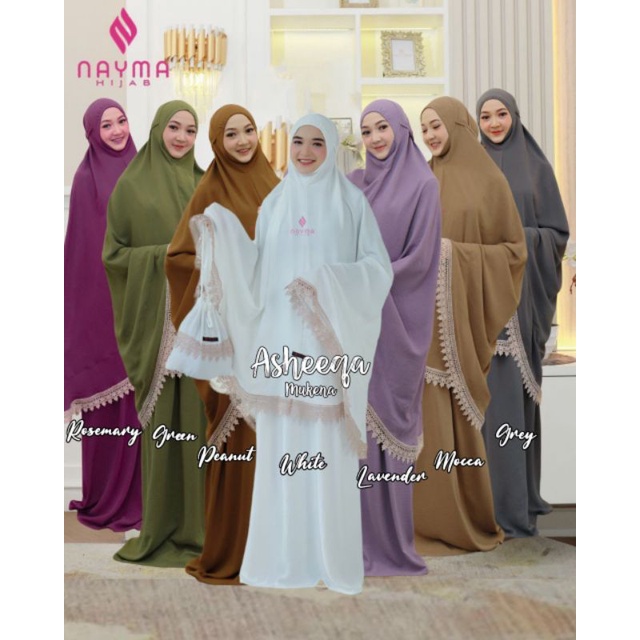 MUKENA ASHEEQA / MUKENA DEWASA / ORI NAYMA HIJAB