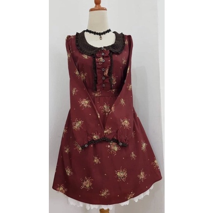olive des olive dress vintage wanita preloved olive des olive red flower dress dress merah