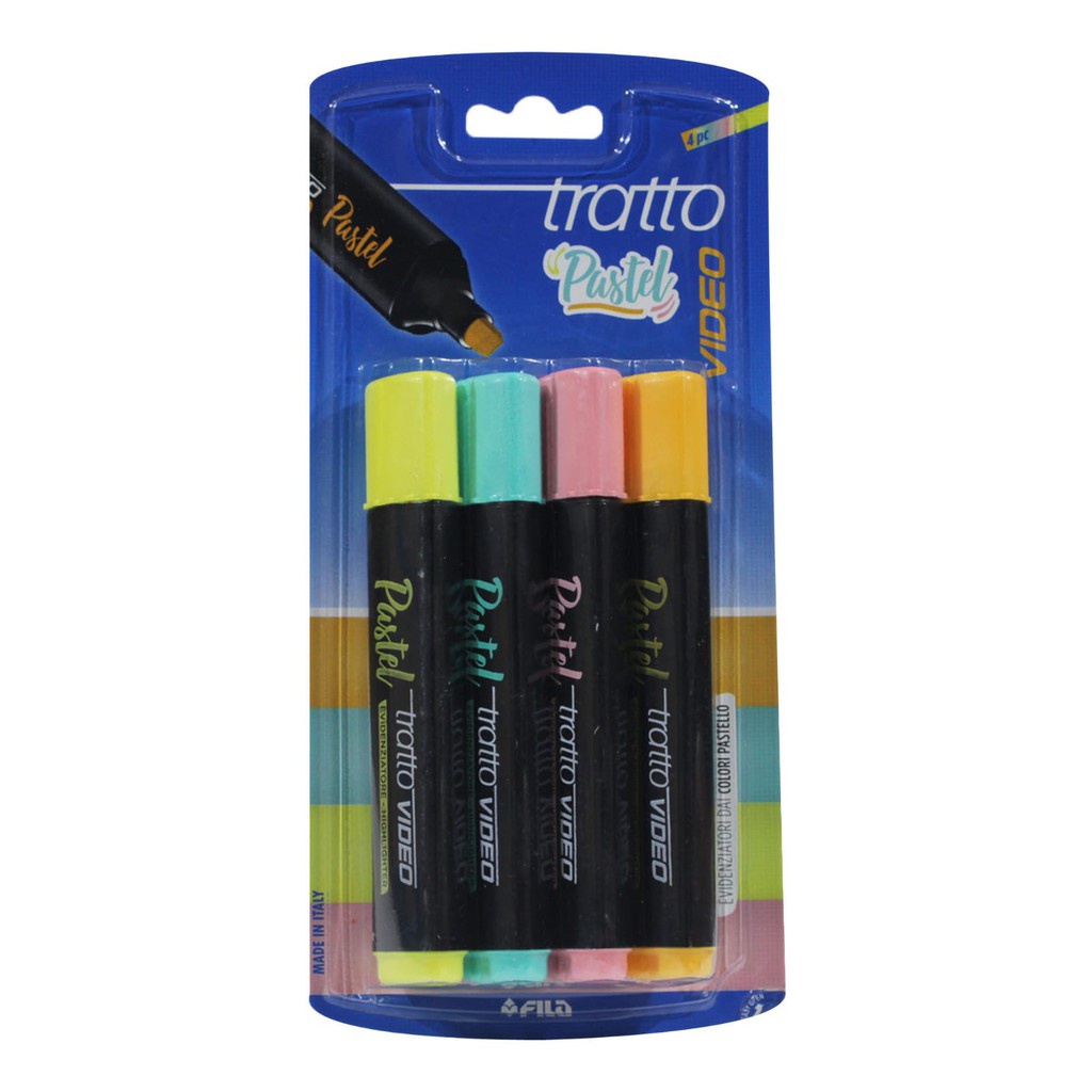 

Tratto Highlighter Pen Marker Warna Pastel 4 Warna 45200