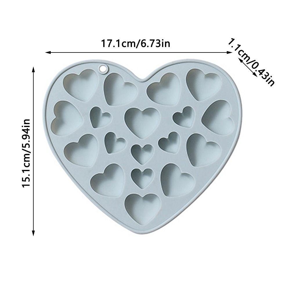 Solighter Valentine Day Handmade Soap Mould Baking Pan Cetakan Silikon