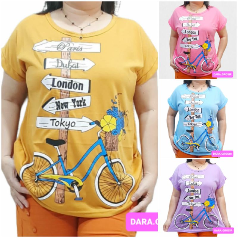 KAOS WANITA UKURAN BESAR JUMBO