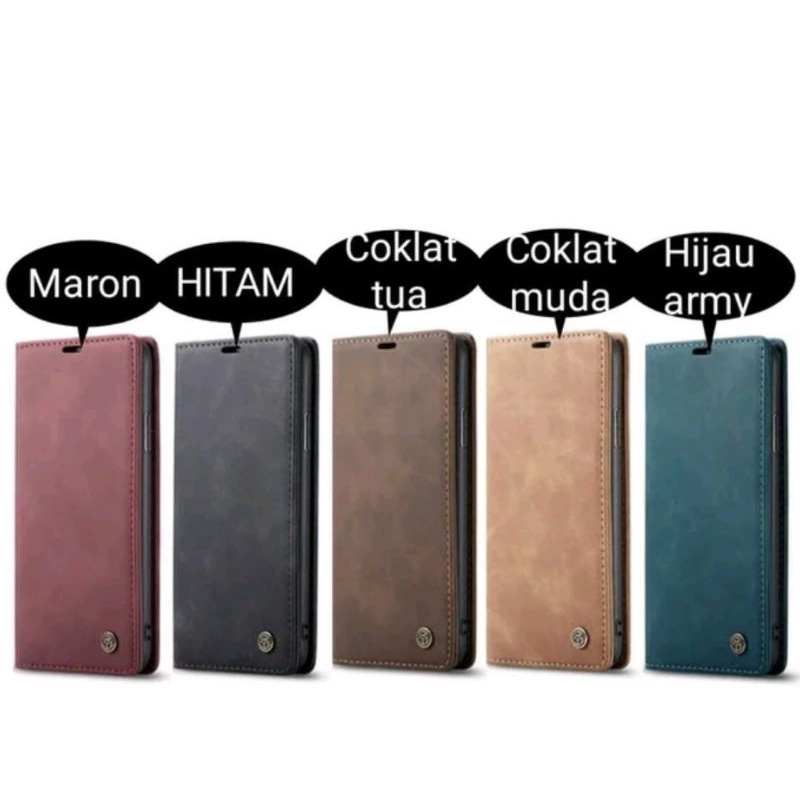 Original Ori CaseMe Case Vivo V25 T1 Pro 5G Hardcase Flip Leather Sarung Casing Hard Wallet Tas Domp
