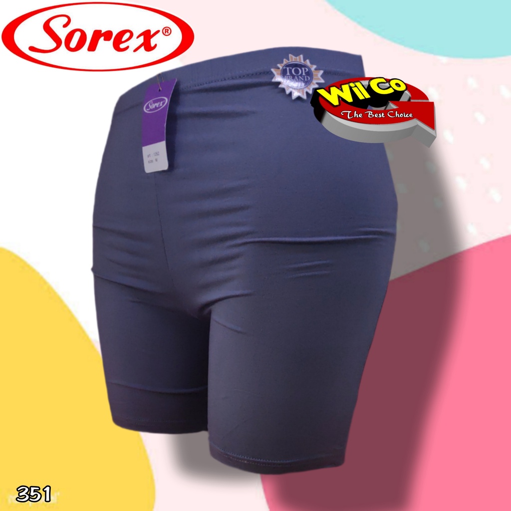 K351 - (Harga Per 1 Potong) SHORTPANTS CELANA DALAM STRETCH PENDEK WANITA SOREX BB 35 - 55